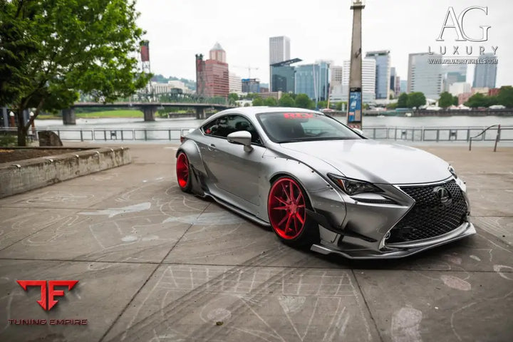 Lexus RC350 F-Sport on custom forged wheels