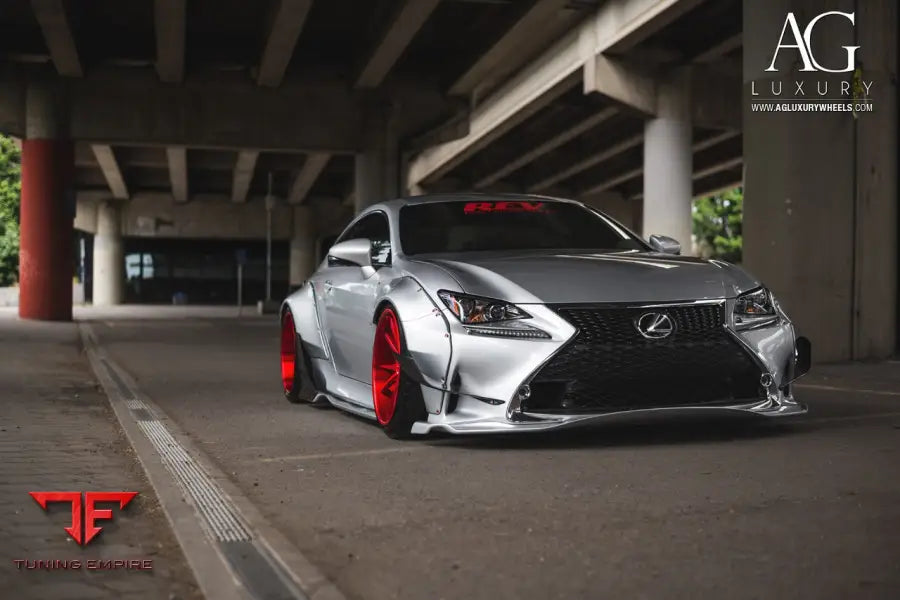 Lexus RC350 F-Sport on custom forged wheels