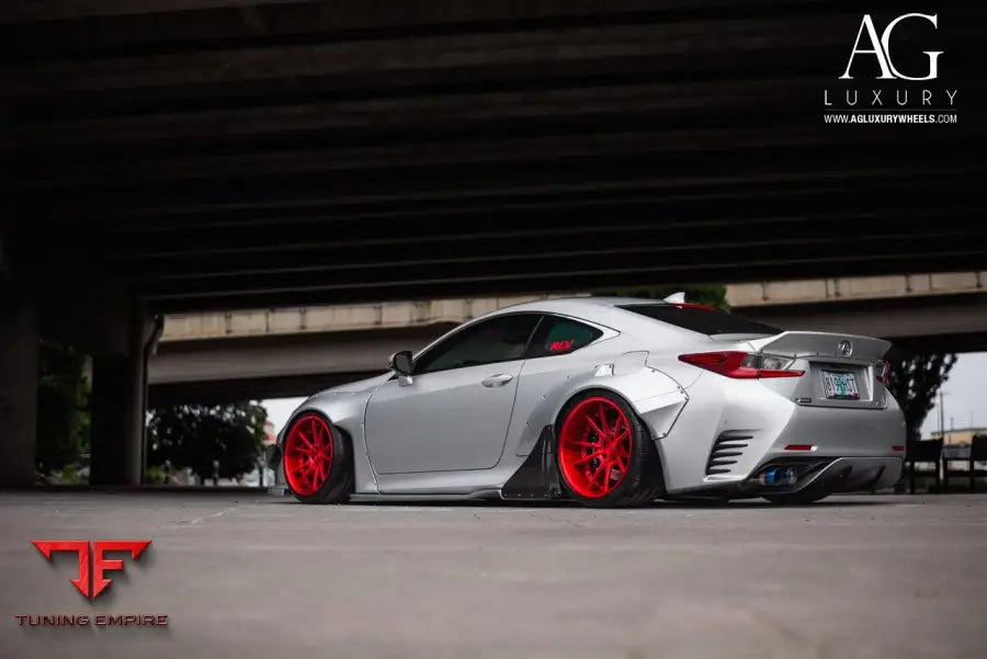 Lexus RC350 F-Sport on custom forged wheels