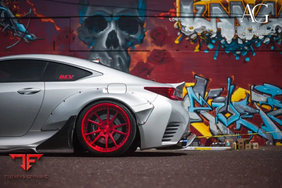 Lexus RC350 F-Sport on custom forged wheels