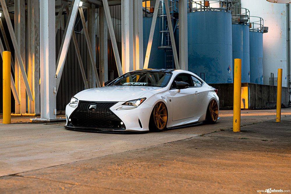LEXUS RC350 on custom forged wheels