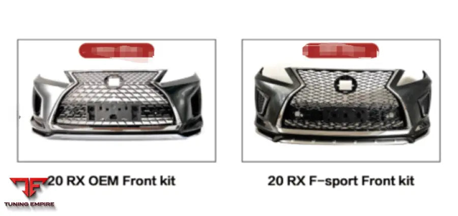 LEXUS RX 2020-2022 TO F SPORT FRONT BUMPER