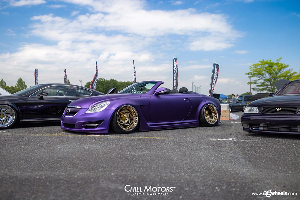 LEXUS SC430 on custom forged wheels