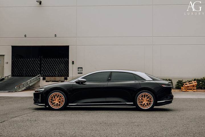 Lucid Air on custom forged wheels