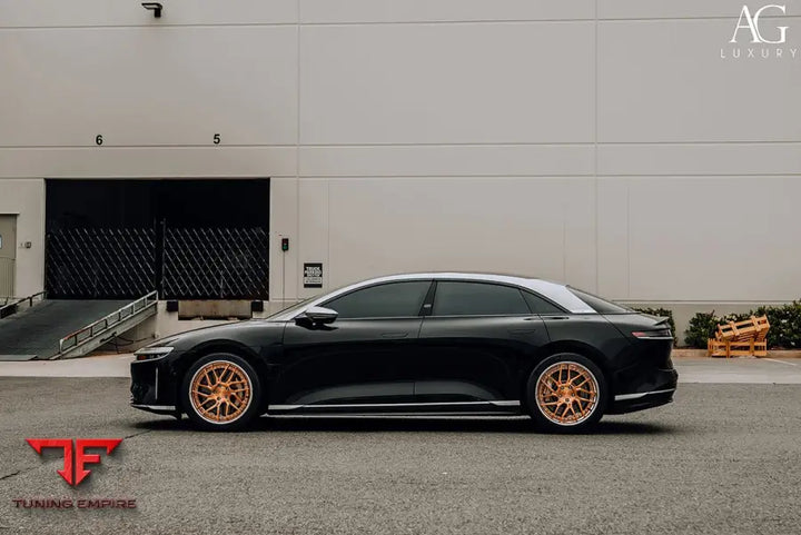 Lucid Air on custom forged wheels