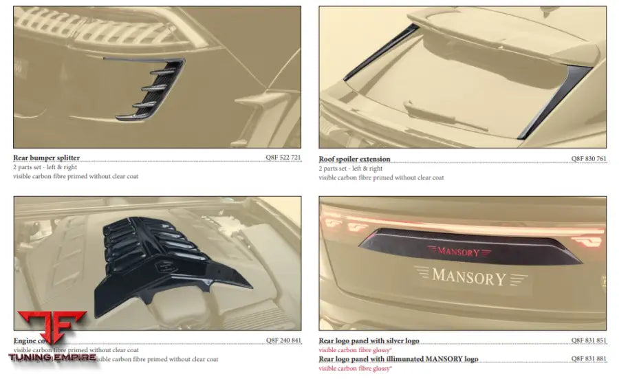 MANSORY AUDI RSQ8 BODY KIT