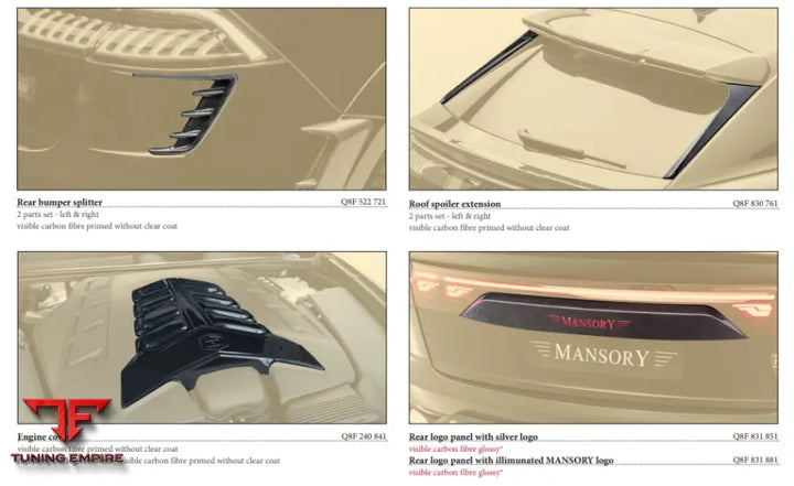 MANSORY AUDI RSQ8 BODY KIT