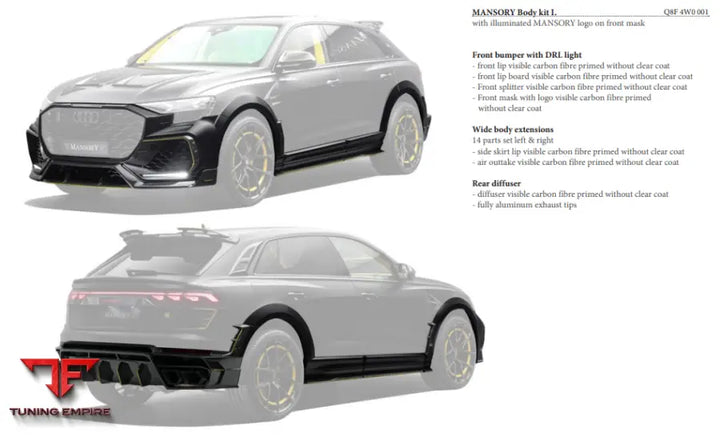MANSORY AUDI RSQ8 BODY KIT