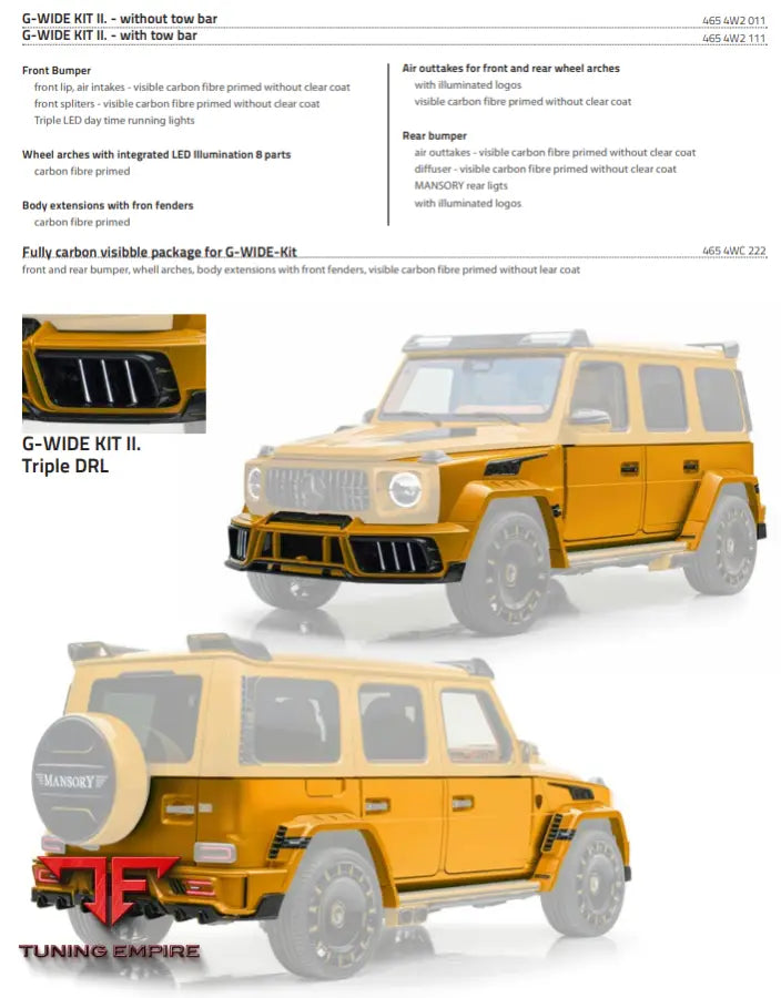 MANSORY MERCEDES-BENZ AMG G63 (W465)