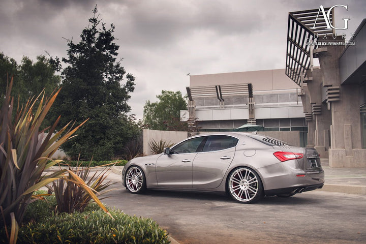 Maserati Ghibli on custom forged wheels