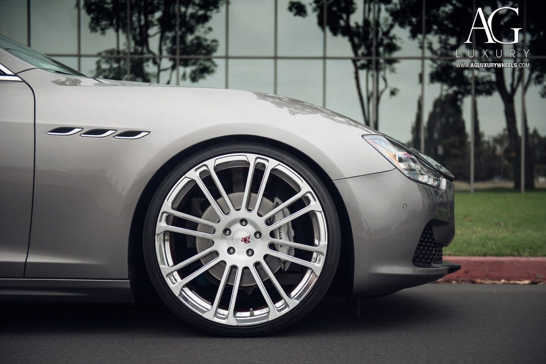 Maserati Ghibli on custom forged wheels