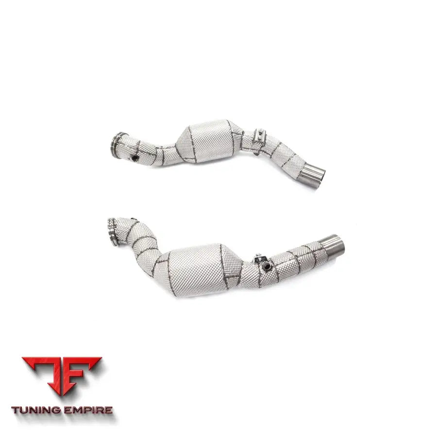 MASERATI GHIBLI 3.0T STAINLESS STEEL RAZOR EXHAUST DOWNPIPE WITH HEAT SHIELD