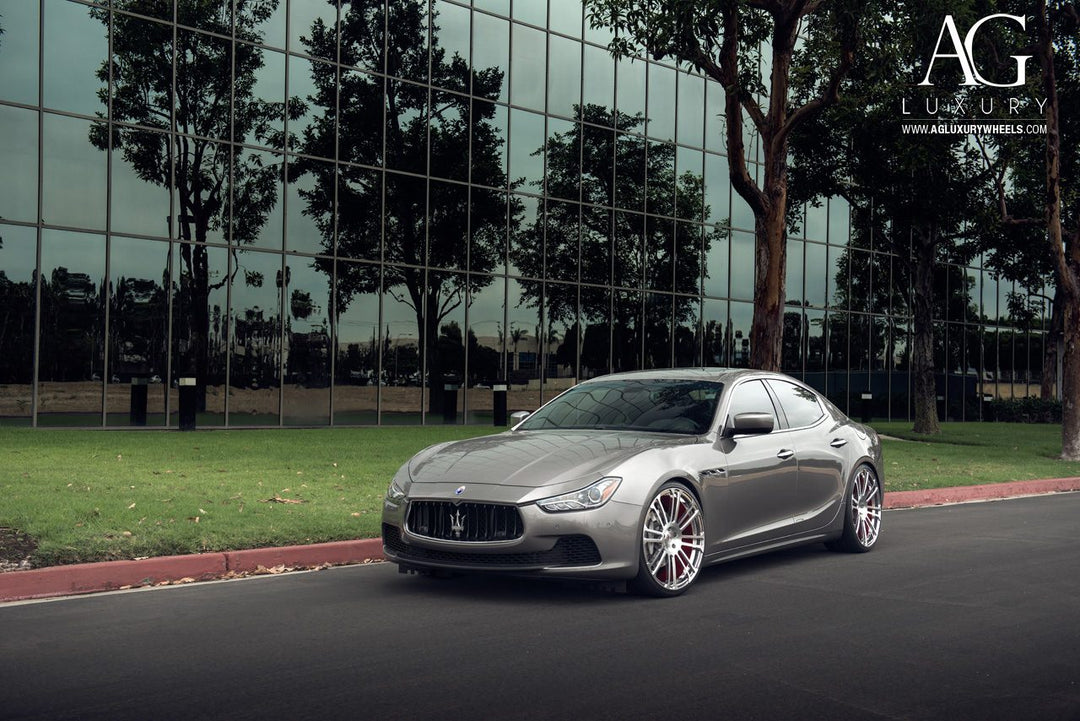 Maserati Ghibli on custom forged wheels