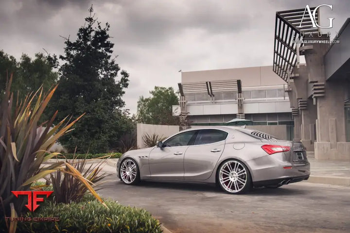 Maserati Ghibli on custom forged wheels