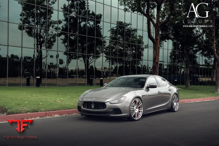 Maserati Ghibli on custom forged wheels