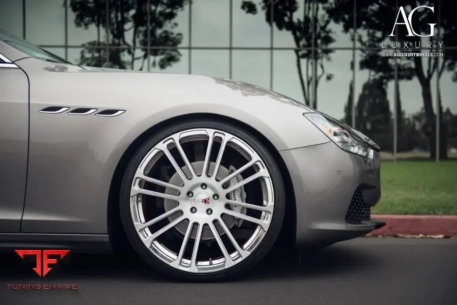 Maserati Ghibli on custom forged wheels