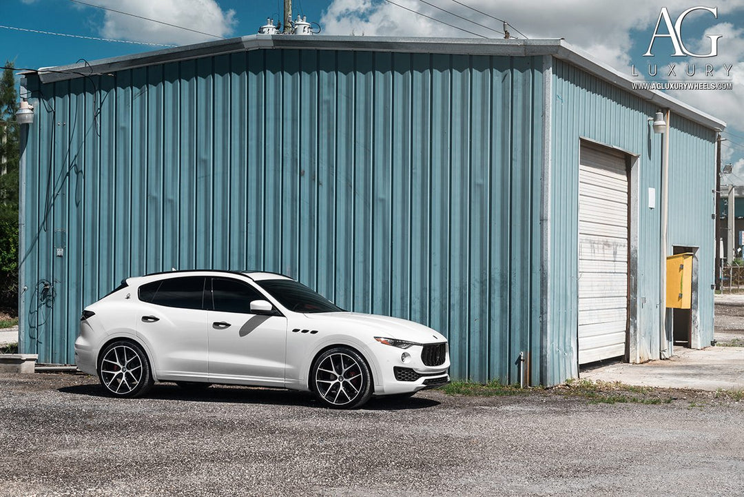 Maserati Levante on custom forged wheels