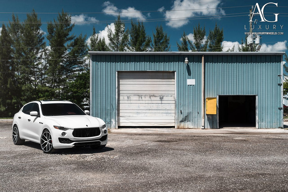 Maserati Levante on custom forged wheels