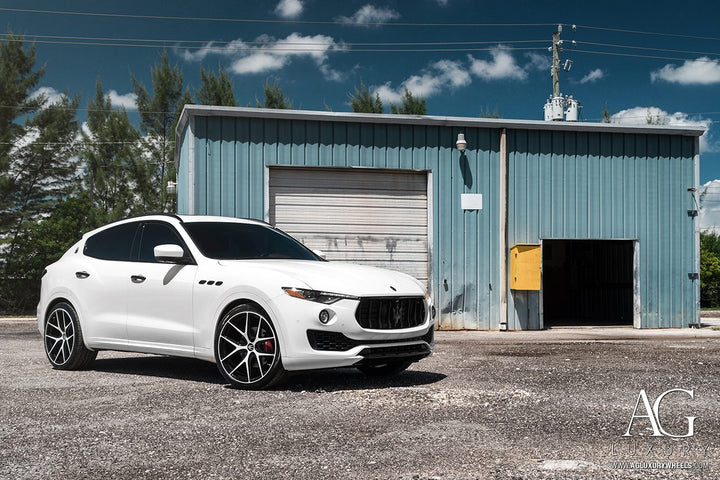 Maserati Levante on custom forged wheels