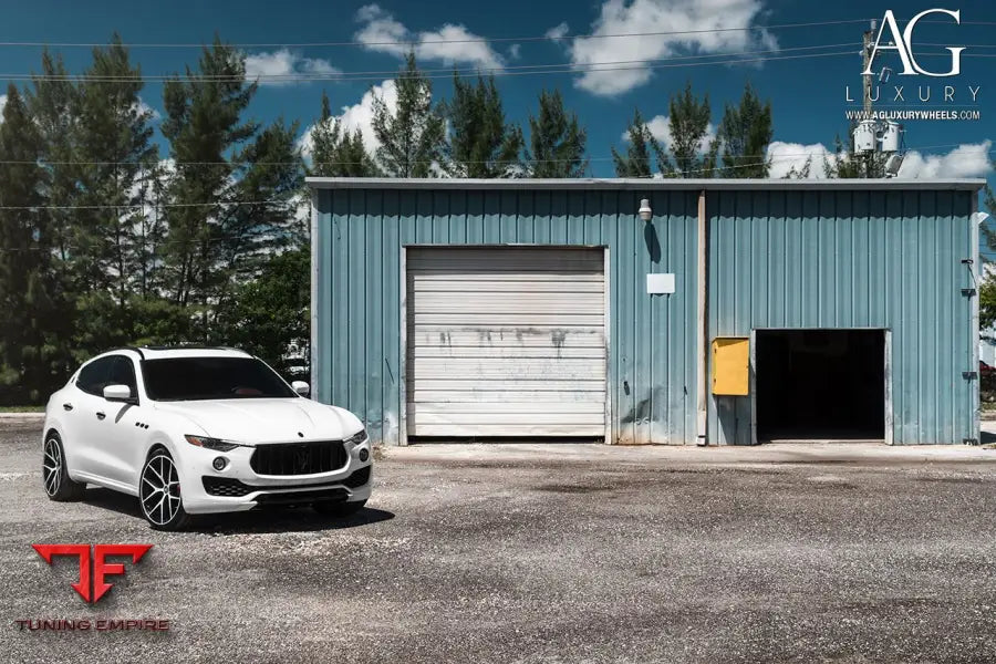 Maserati Levante on custom forged wheels
