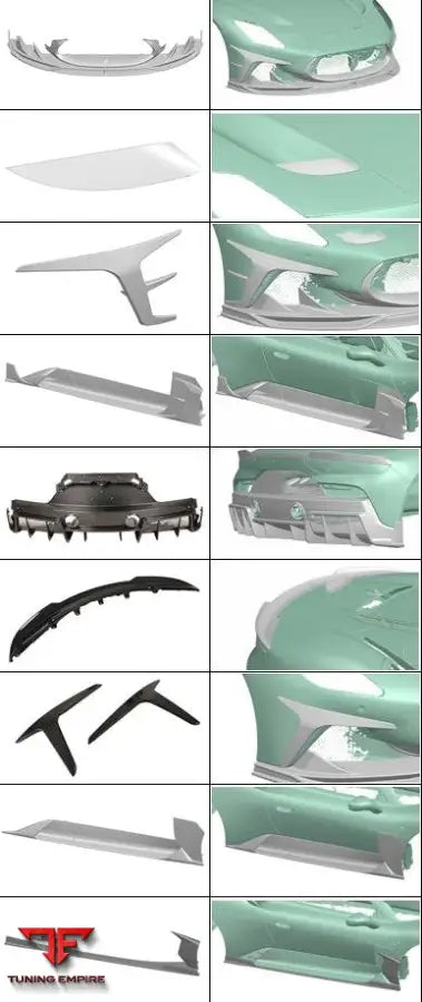 MASERATI MC20 CARBON FIBER PARTS