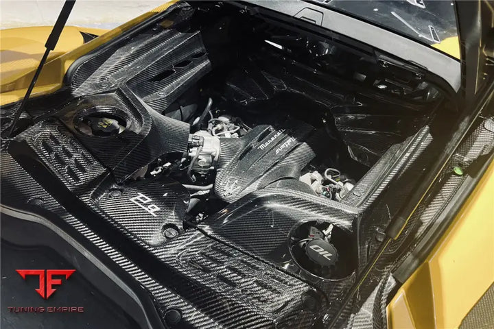 MASERATI MC20 DRY CARBON FIBER ENGINE BAY ROOM INTERIOR