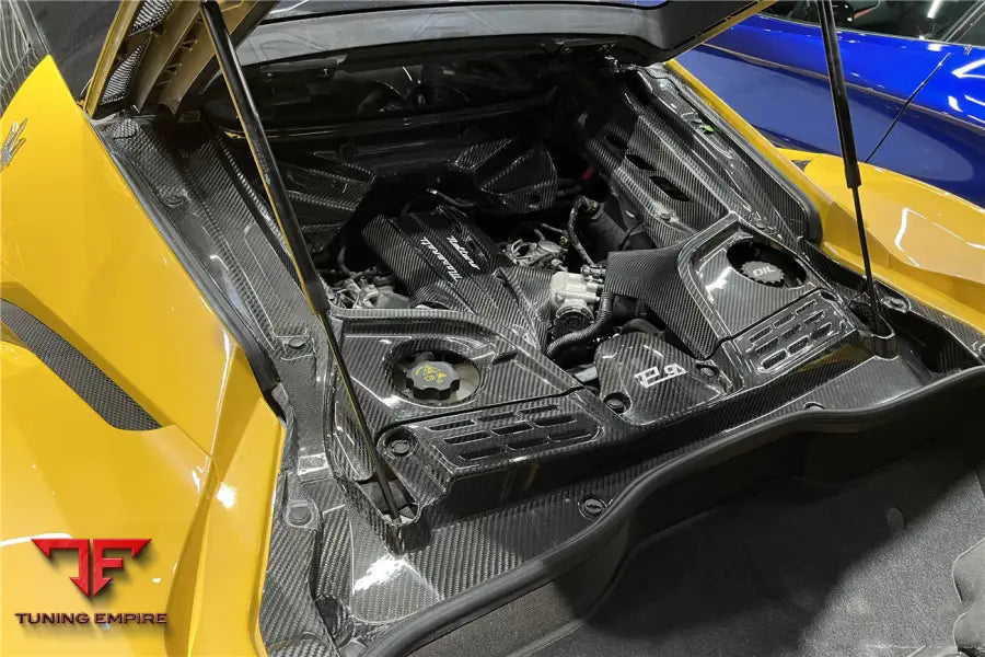 MASERATI MC20 DRY CARBON FIBER ENGINE BAY ROOM INTERIOR