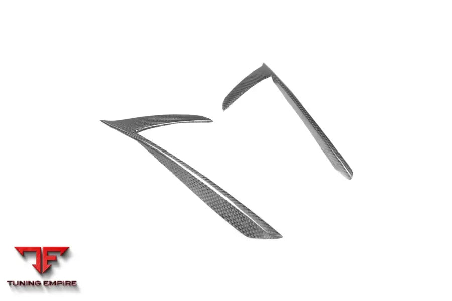 MASERATI MC20 NVT STYLE DRY CARBON FIBER QUARTER PANEL SIDE VENT SCOOPS