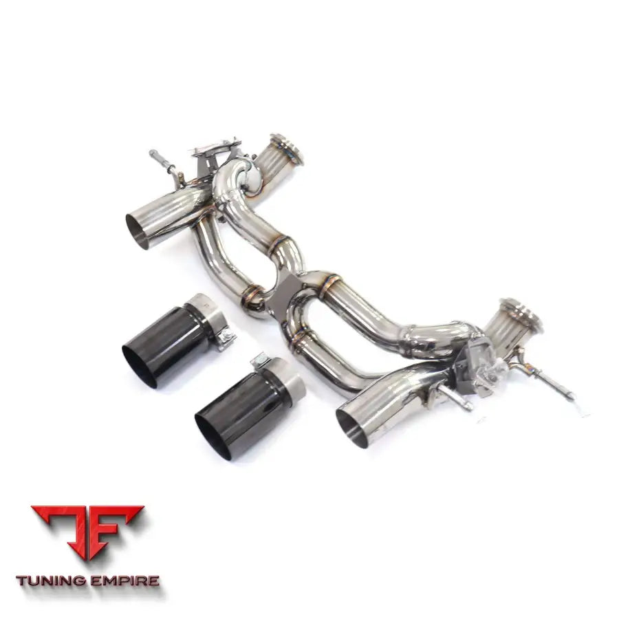 MASERATI MC20 STAINLESS STEEL CATBACK RAZOR EXHAUST WITH MUFFLER VALVE