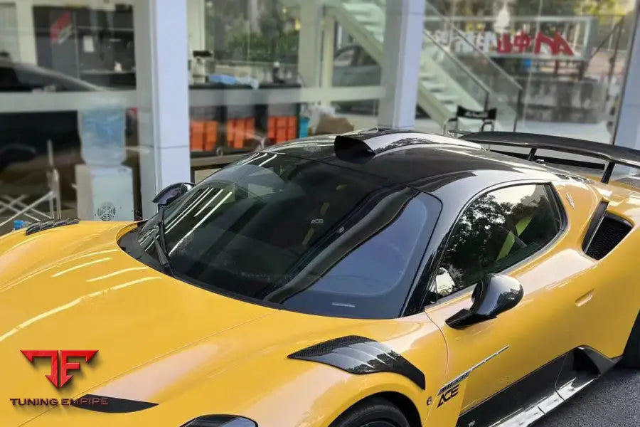 MASERATI MC20 SVD STYLE DRY CARBON FIBER ROOF SCOOP