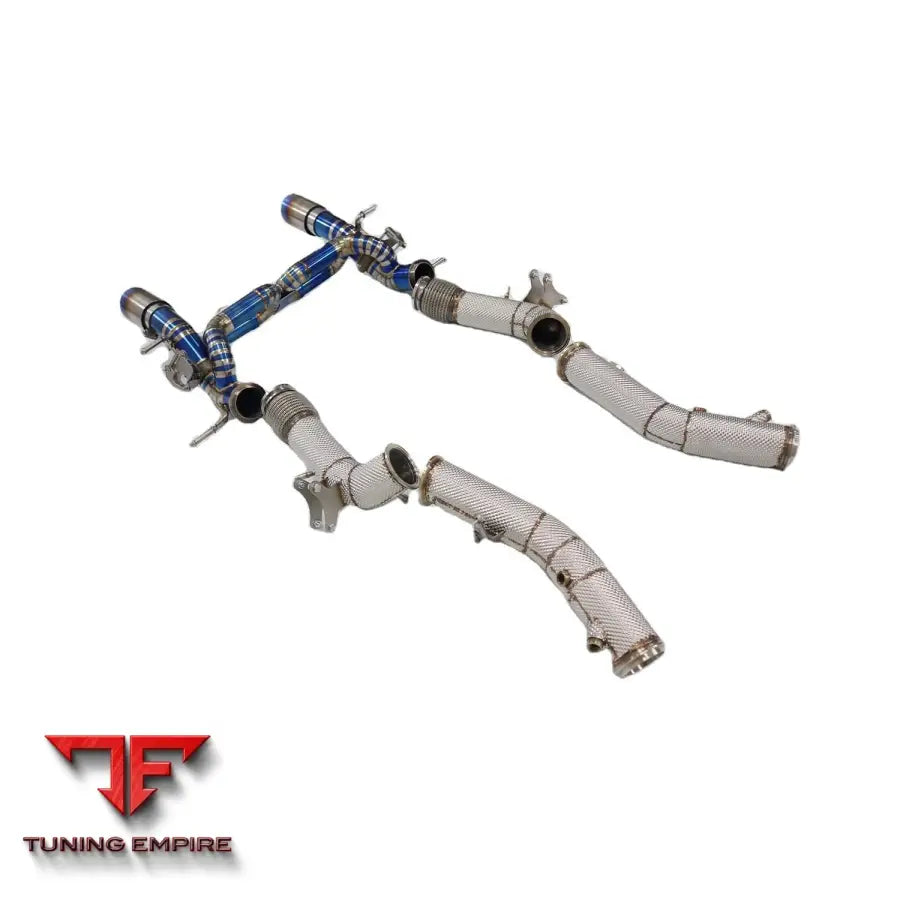 MASERATI MC20 TITANIUM RAZOR EXHAUST MUFFLER VALVE WITH HEAT SHIELD