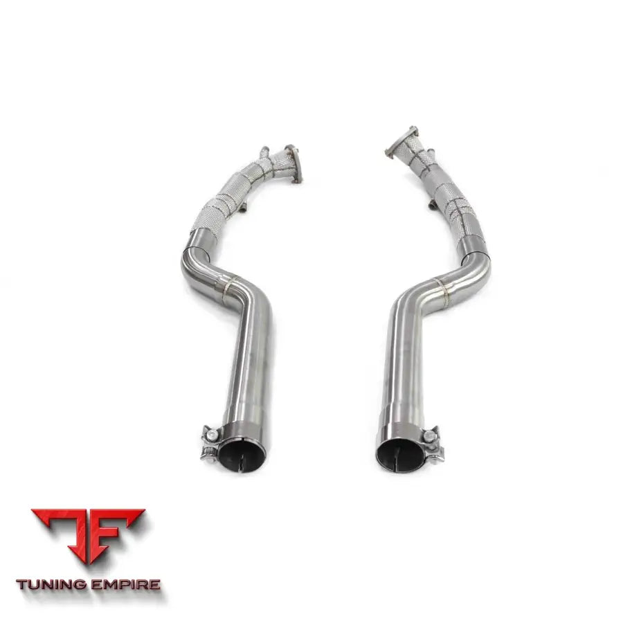 MASERATI QUATTROPORTE 4.2L STAINLESS STEEL RAZOR EXHAUST DOWNPIPE WITH HEAT SHIELD
