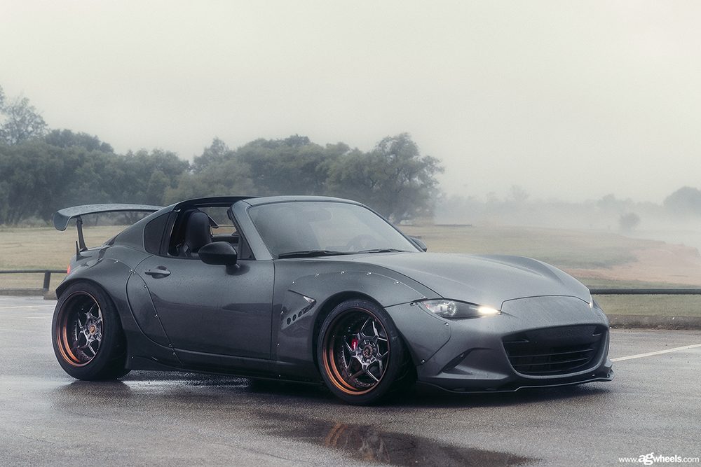 MAZDA MX-5 MIATA on custom forged wheels