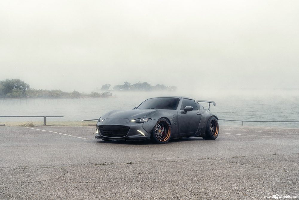 MAZDA MX-5 MIATA on custom forged wheels