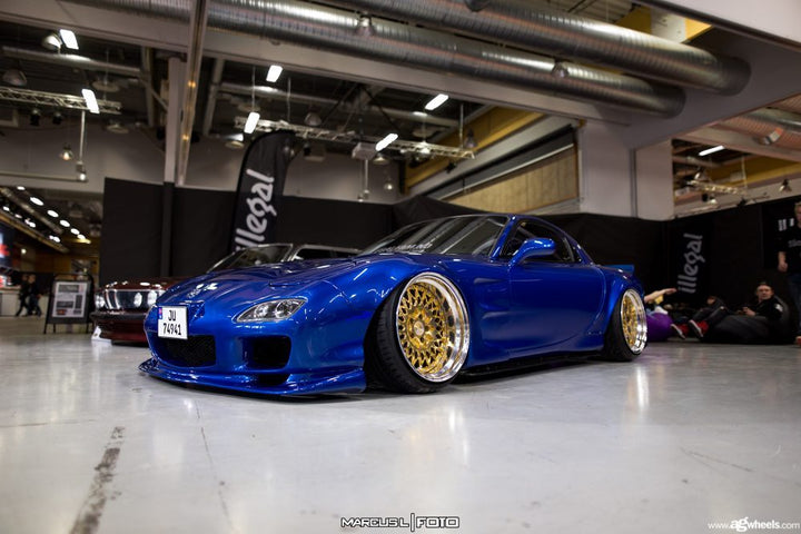 MAZDA RX-7 on custom forged wheels