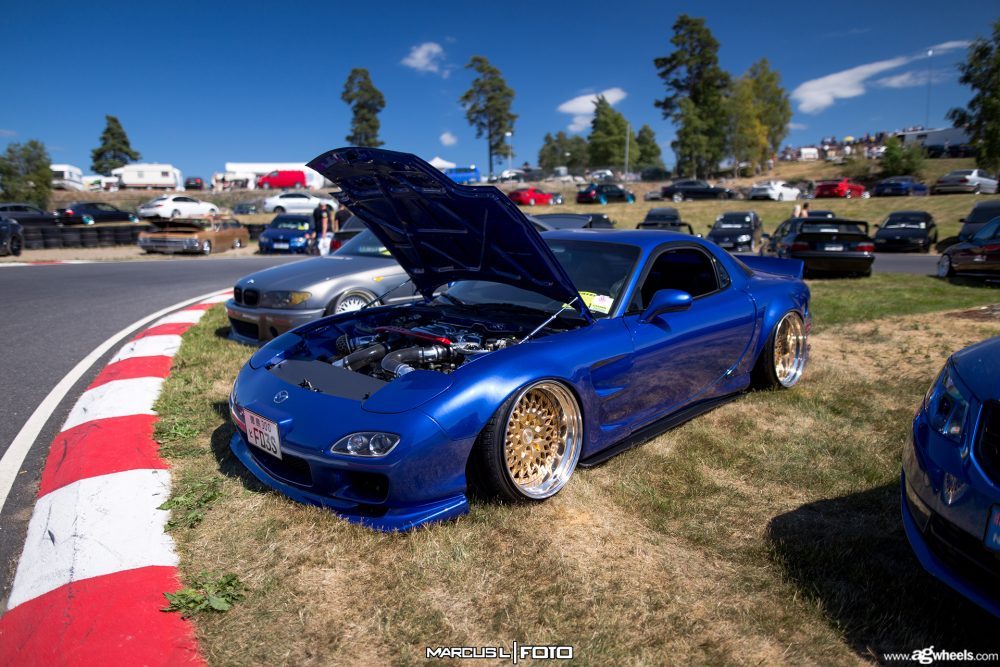 MAZDA RX-7 on custom forged wheels