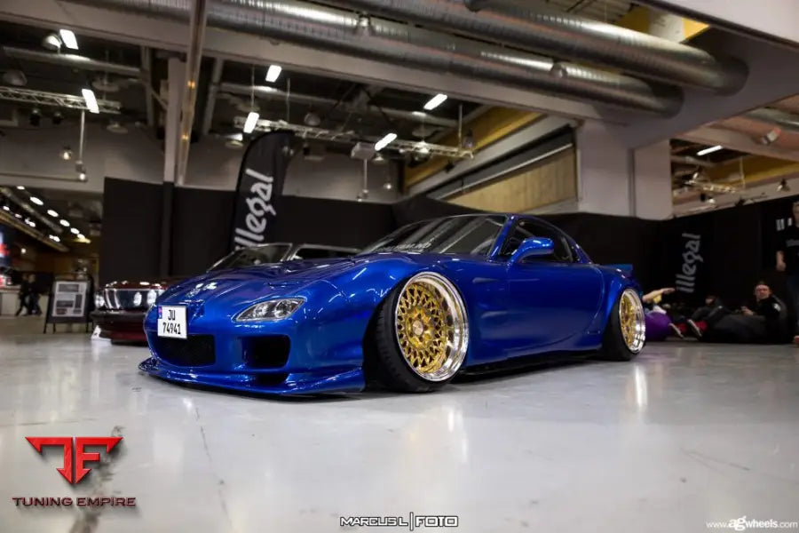 MAZDA RX-7 on custom forged wheels