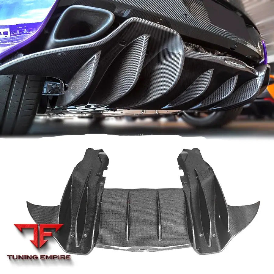 MCLAREN 540C 570S 570GT CARBON FIBER REAR BUMPER DIFFUSER