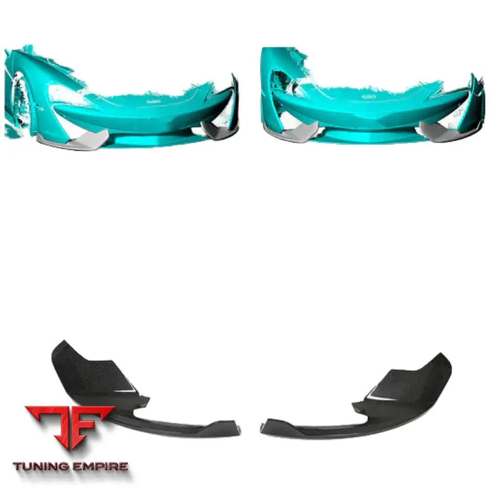 MCLAREN 570GT 570S CARBON FIBER FRONT BUMPER SPLITTERS 2015-2021Y