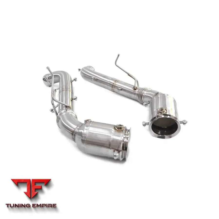 MCLAREN 570S STAINLESS STEEL CATALYZED RAZOR EXHAUST DOWNPIPES