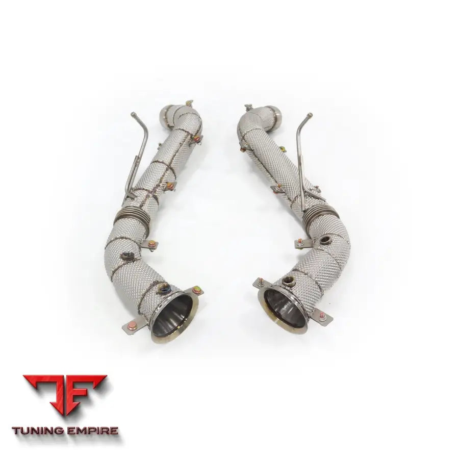 MCLAREN 570S STAINLESS STEEL RAZOR EXHAUST DOWNPIPE WITH HEAT SHIELD