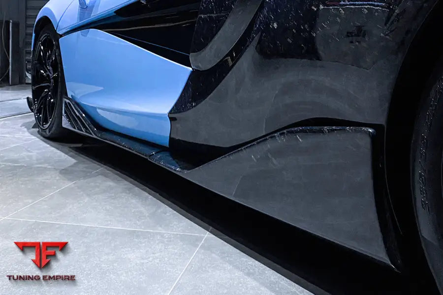 MCLAREN 600LT / 540C / 570S BKSS STYLE CARBON FIBER SIDE SKIRTS UNDER BOARD BSD