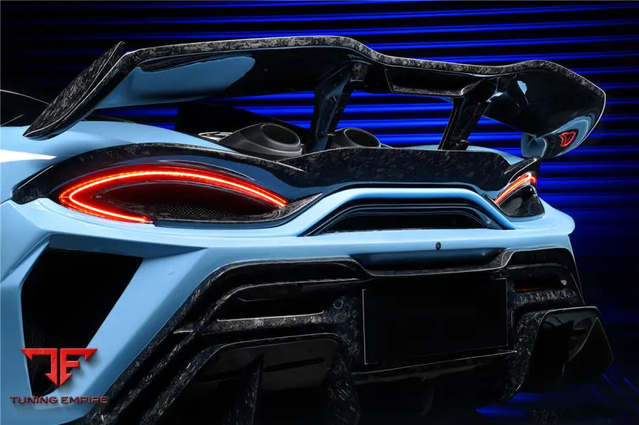 MCLAREN 600LT BKSS STYLE PARTIAL CARBON FIBER REAR BUMPER BSD