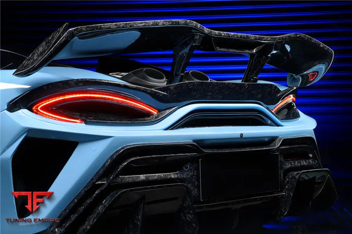 MCLAREN 600LT BKSS STYLE PARTIAL CARBON FIBER REAR BUMPER BSD