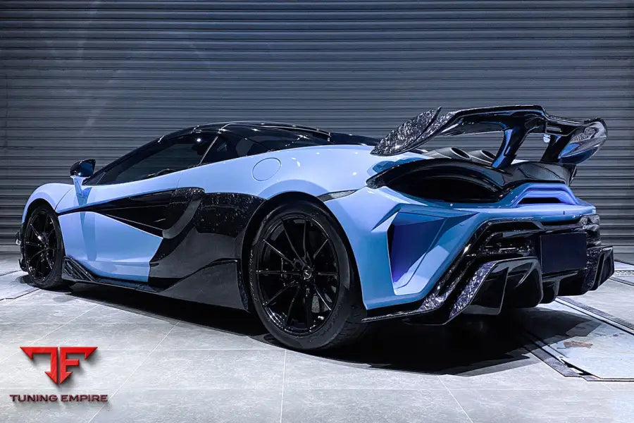 MCLAREN 600LT BKSS STYLE PARTIAL CARBON FIBER REAR BUMPER BSD