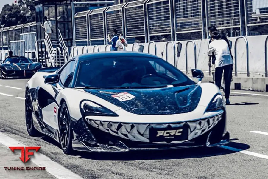 MCLAREN 600LT OEM STYLE CARBON FIBER FRONT BUMPER SIDE SPLITTER BSD