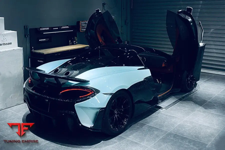 MCLAREN 600LT CARBON FIBER REAR BUMPER SIDE CANARDS BSD
