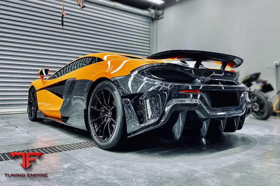 MCLAREN 600LT CARBON FIBER REAR BUMPER SIDE CANARDS BSD