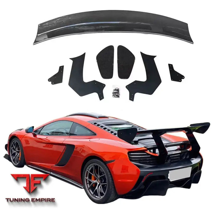 MCLAREN 650S 625C MP4-12C CARBON FIBER REAR SPOILER WING
