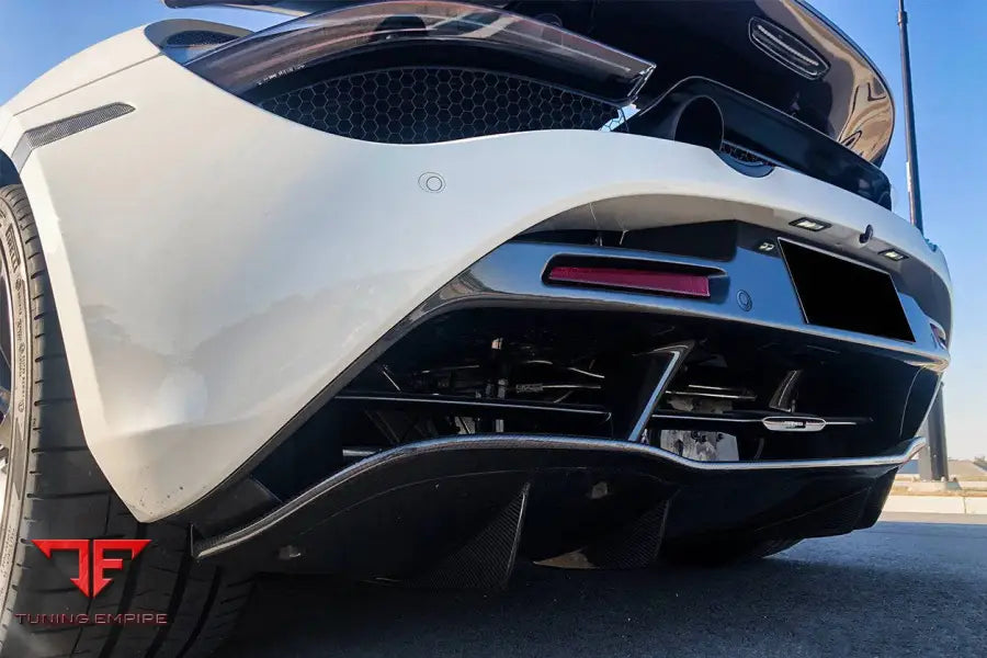 MCLAREN 720S OEM STYLE CARBON FIBER REAR BUMPER CENTER VALANCE BSD
